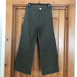 Staud high waist cropped pants